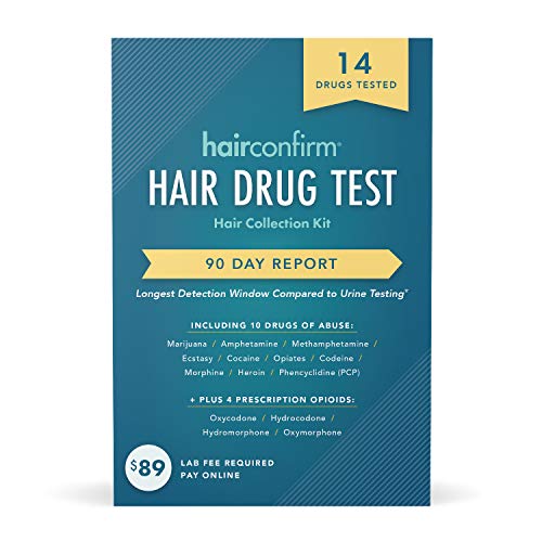 HairConfirm 14 Panel Hair Drug Test Collection Kit Only, 90 Days