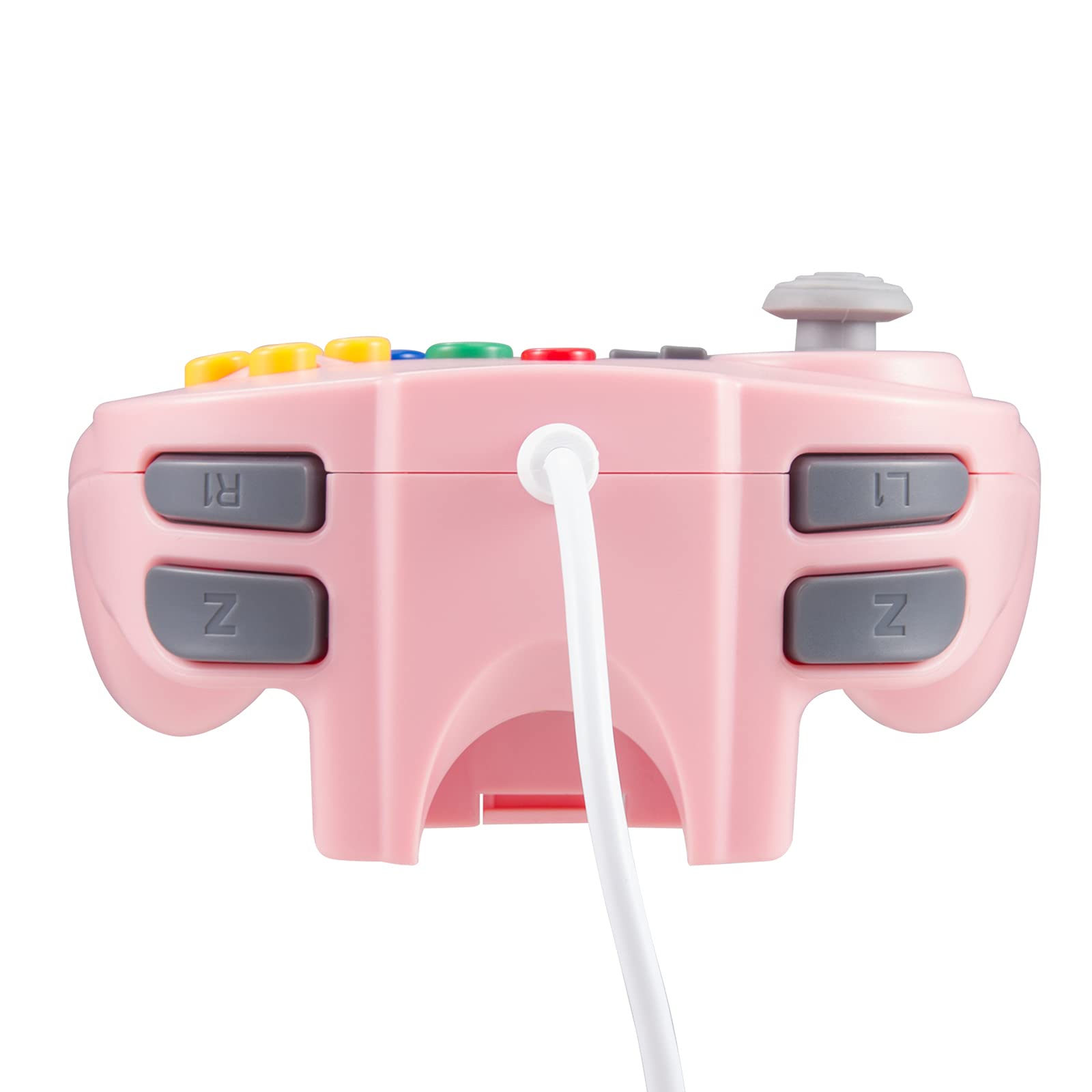 miadore Controlador N64 Palanca de mando con cable para juegos compatible con la consola N64 (Rosa)