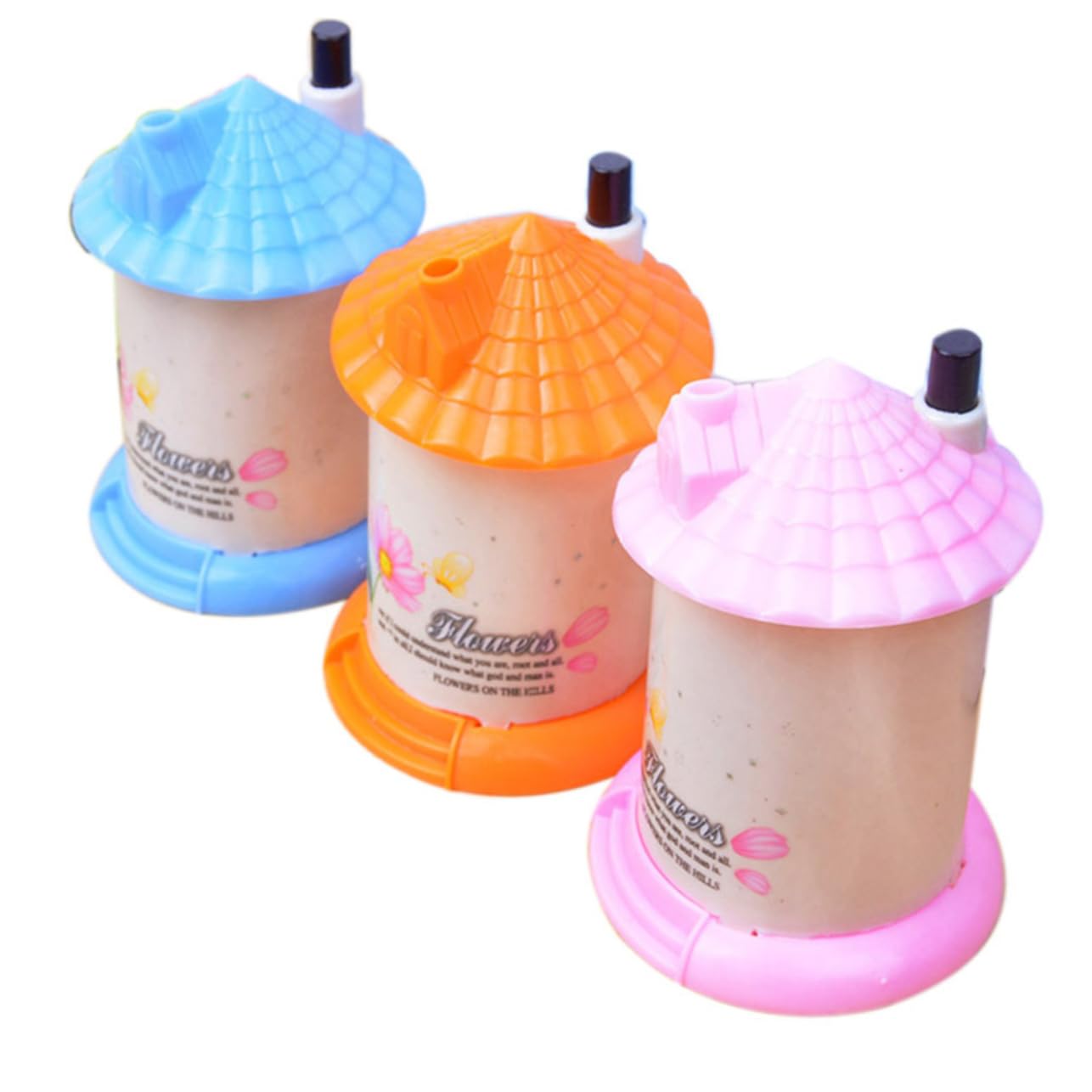 SOLUSTRE 5pcs Creative House Shaped Automatic Toothpick Dispenser Unique Toothpick Storage Container for Home Decor for Parties Weddings and Celebrations Random Color