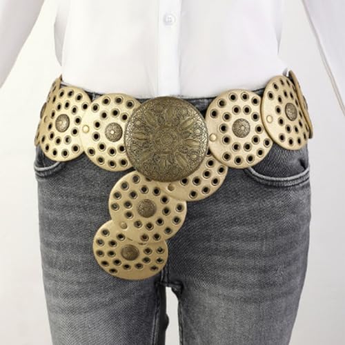 Punk Belt For Women Waist Chain Belt Chain Belly Chain Eyelet And Carving Grommet Belt Waist Chain3