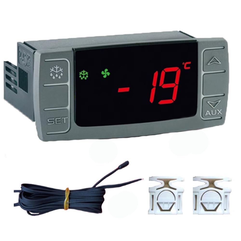XR02CX-5R0C1 Contrôleur de thermostat de température numérique , dégivrage hors cycle 230v / 50-60hz avec entrée de sonde pour réfrigérateurs congélateurs refroidisseurs stockage frigorifique