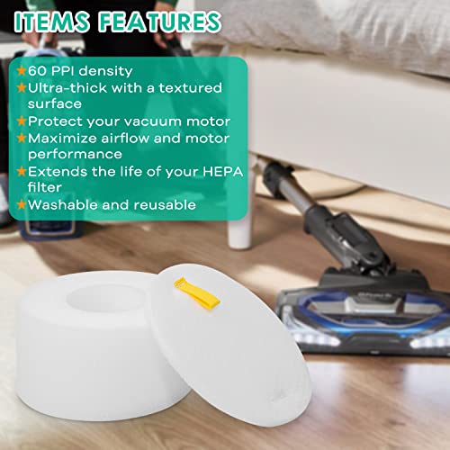 Image of 2Pack NV680 Foam & Felt Filters for Shark Rotator DuoClean Powered Lift Away Speed Upright Vacuum Cleaner NV680 NV681 NV682 NV683 NV800 NV800W NV801 NV801Q NV803 UV810, Replace Part # XFF680