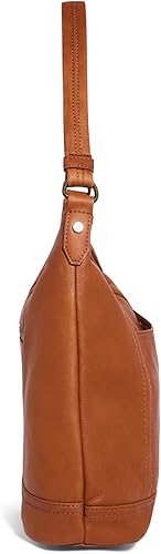 Miniatura 6 de American Leather Hudson Hobo - Bolso de hombro de piel suave, bolso con compartimentos con cremallera y bolsillos deslizantes para mujer Soft