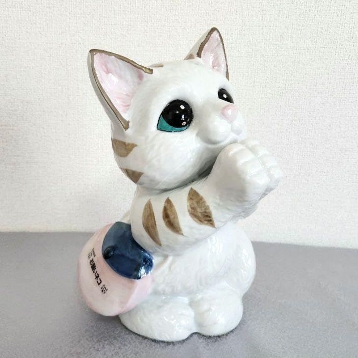 Amazon.co.jp: お願い猫 天を見上げて祈る猫の置物 美濃焼 : ホーム