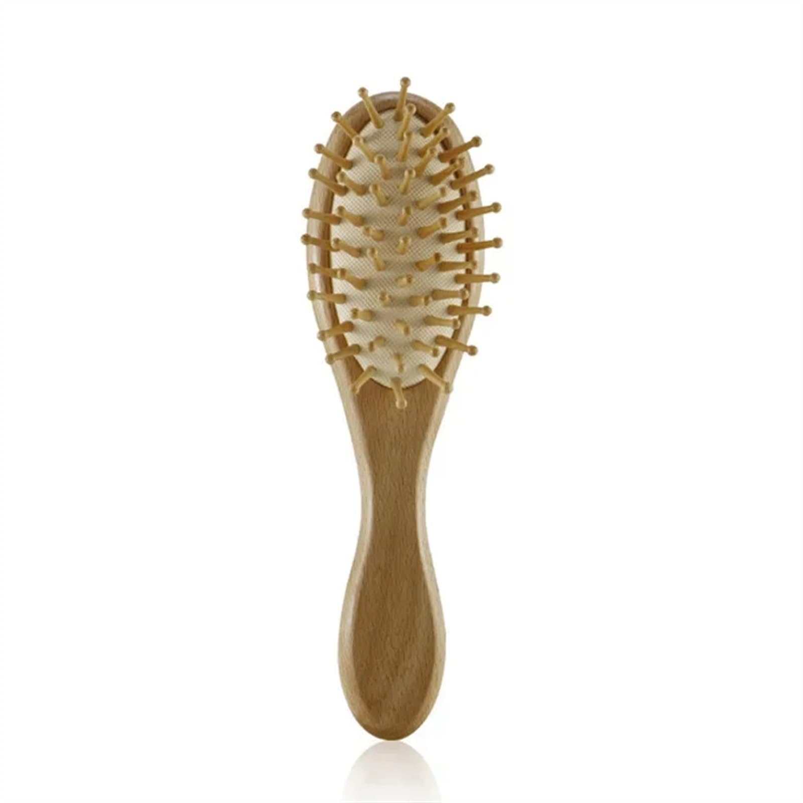 Spazzola for neonato in legno Pettine in lana naturale for neonato Spazzola for capelli for neonato Massaggiatore for testa infantile Pettine for spazzola da bagno portatile for bambini ( Size : Baby