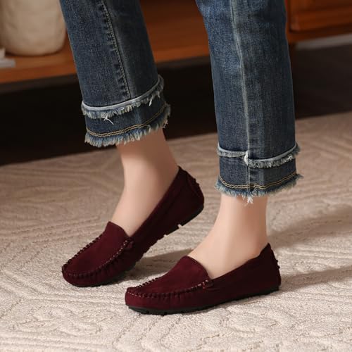 Image of Bernal Women's Non-Slip Penny Loafers - All-Day Comfort Flat Driving Shoes for Work Office & Casual Walking