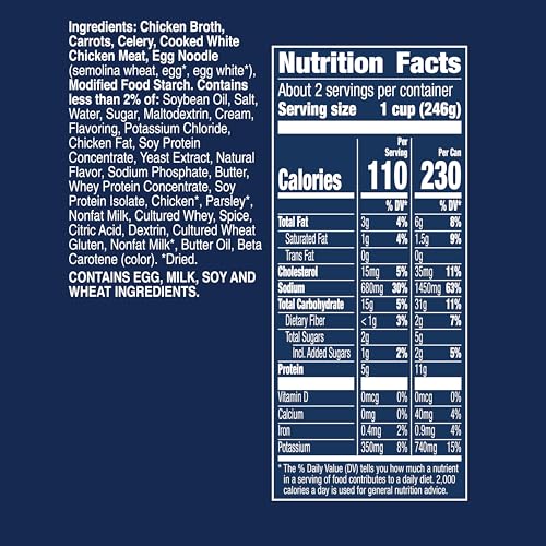 Image of Progresso Light, Creamy Chicken Noodle Canned Soup, 18.5 oz. (Pack of 12)