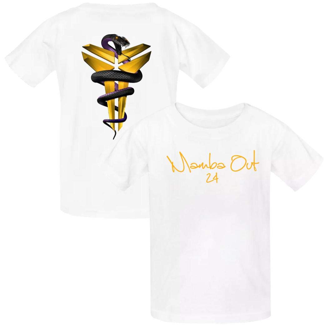 SsSEYYA Youth Number #8# 24 Basketball Player T-Shirt Memorial Short Sleeve Kids Tee