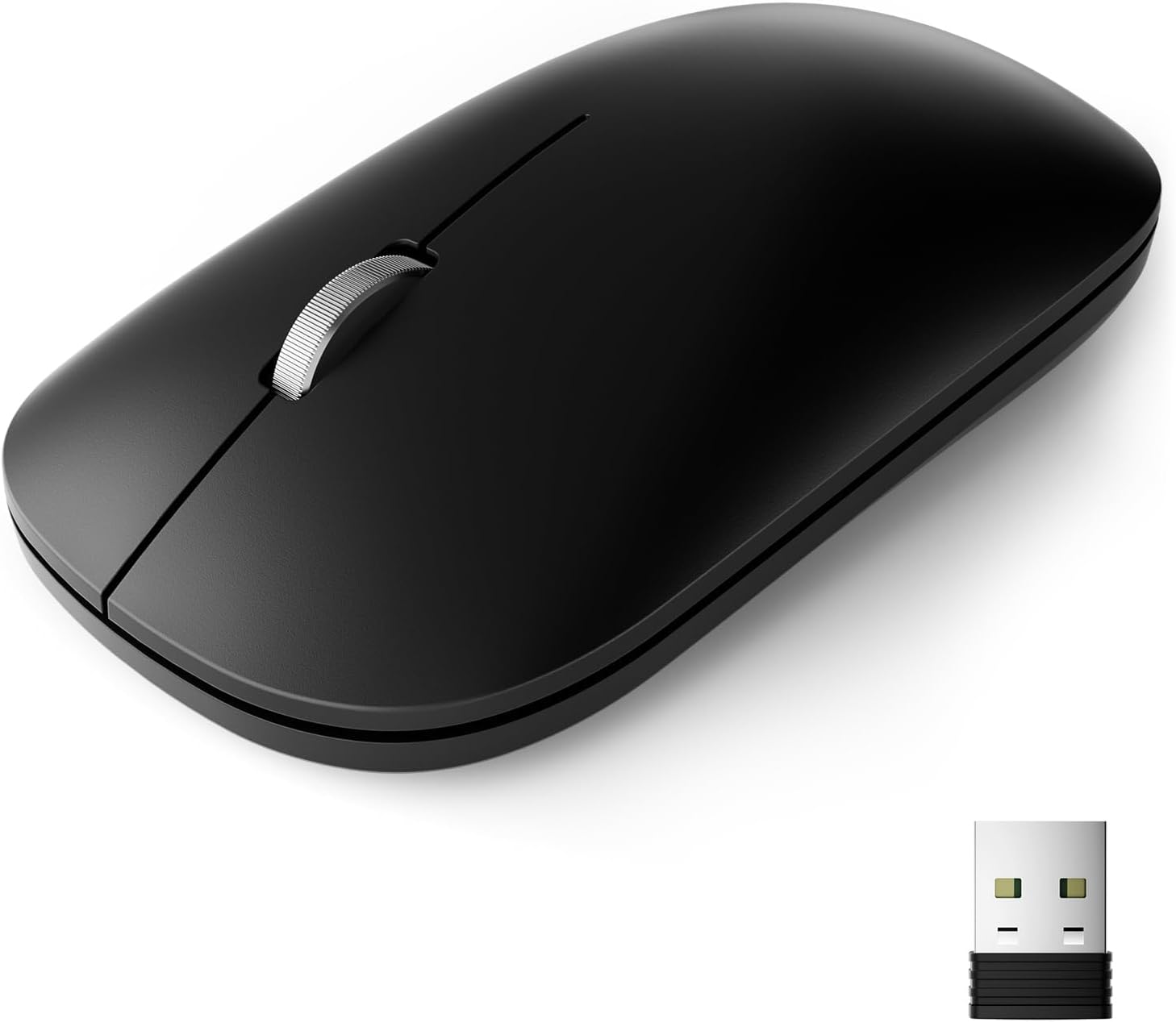 Amazon.com: USB Wireless Mouse, 2.4G Silent Slim Cordless Computer ...