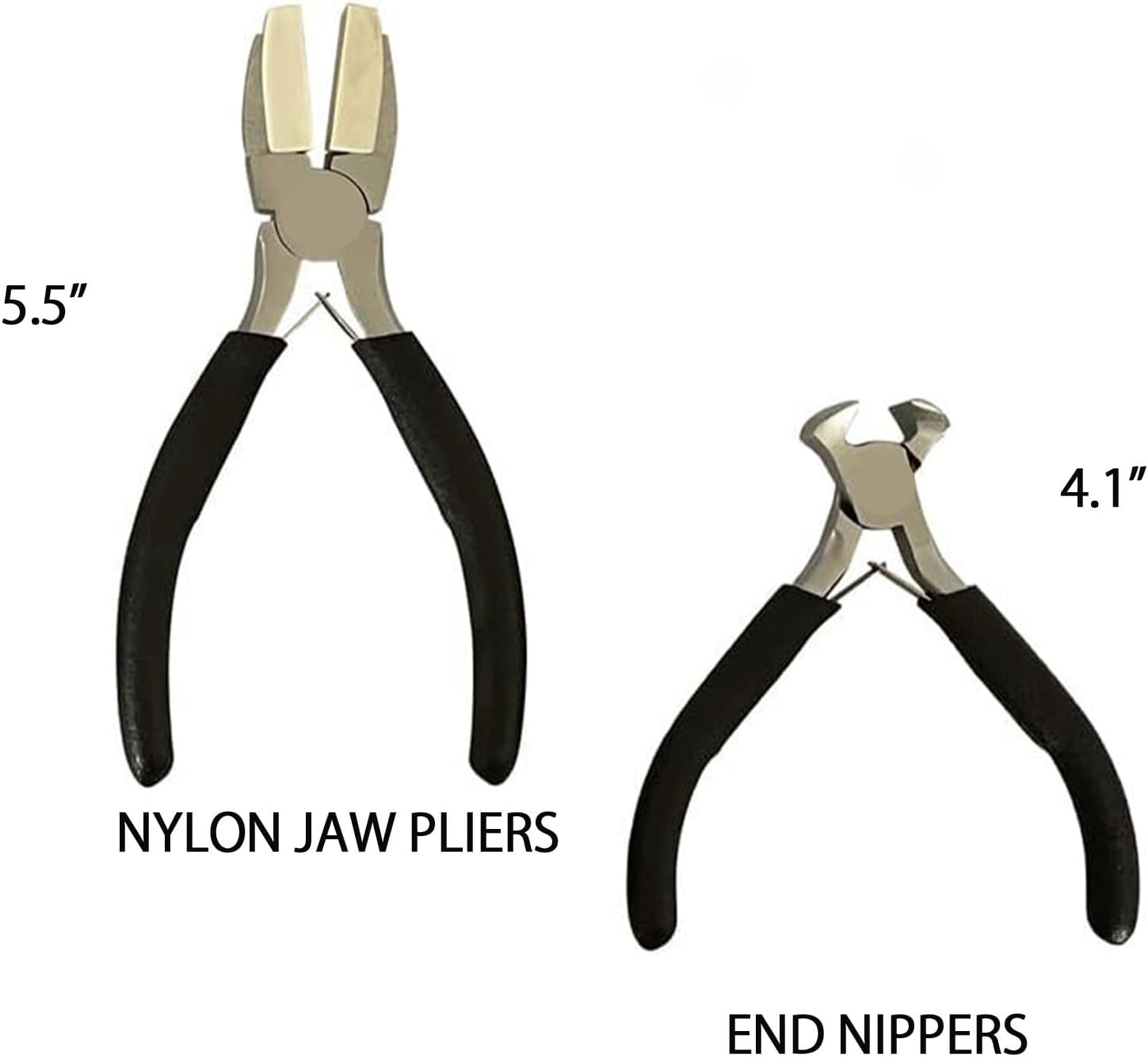 10 Pieces Pliers Set, Jewelry Pliers Set Jewelry Making Tools, Carbon Steel Jewelry Making Supplies for DIY Beading Projects, Wire Wrapping, Split Ring Pliers with Bag
