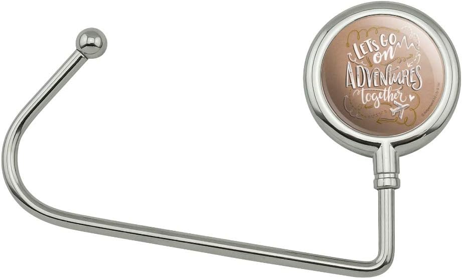 Let's Go on Adventures Together Purse Bag Hanger Holder Hook