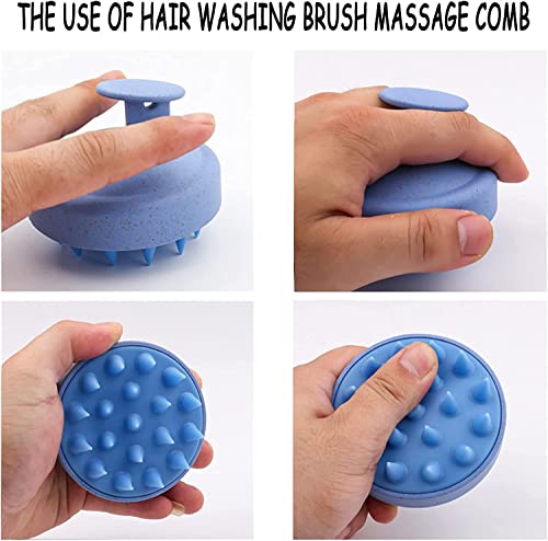 RENESMEE-Scalp-Massager-Shampoo-Brush-Eco-friendly-Wheat-Straw-body-with-Soft-Silicon-Bristles-Hair-Scalp-Scrubber-Scalp-Exfoliator-Dandruff-Removal-Prevents-Hair-loss-for-Men-Women-Blue