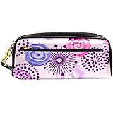 ペンケース PUレザー 筆箱 学生 化粧ポーチ レディース 水彩 花柄 花火 ポーチ 文房具 子供 収納バッグ 大容量 革 おしゃれ かわいい 通勤 通学