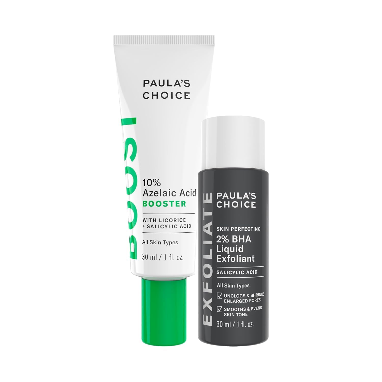 Paula's Choice 10% Azelaic Acid Booster & Travel 2% BHA Liquid Exfoliant
