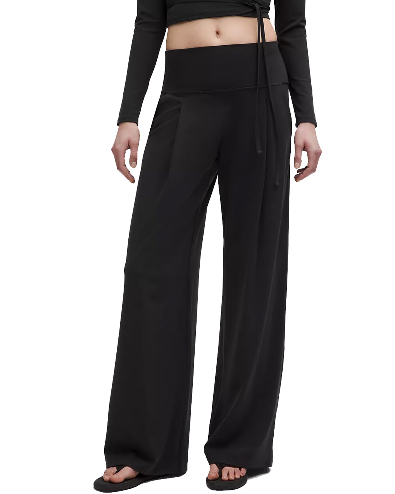 SUUKSESS Women Casual Palazzo Pants with Pockets 2025 High Waisted Lounge Wide Leg Pant