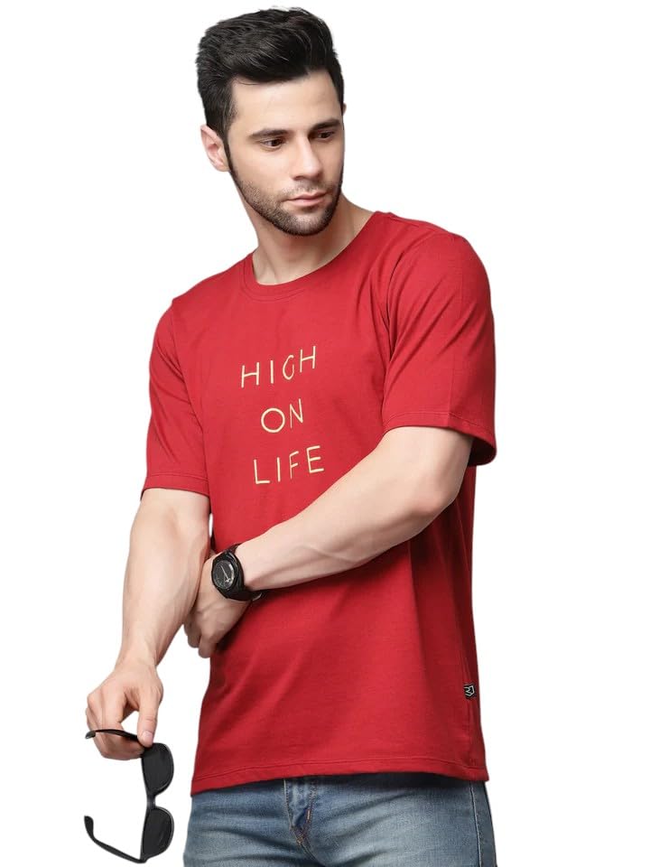 Image of Rigo Printed Oversized T-Shirts for Men | Drop Shoulder T-Shirt for Men
