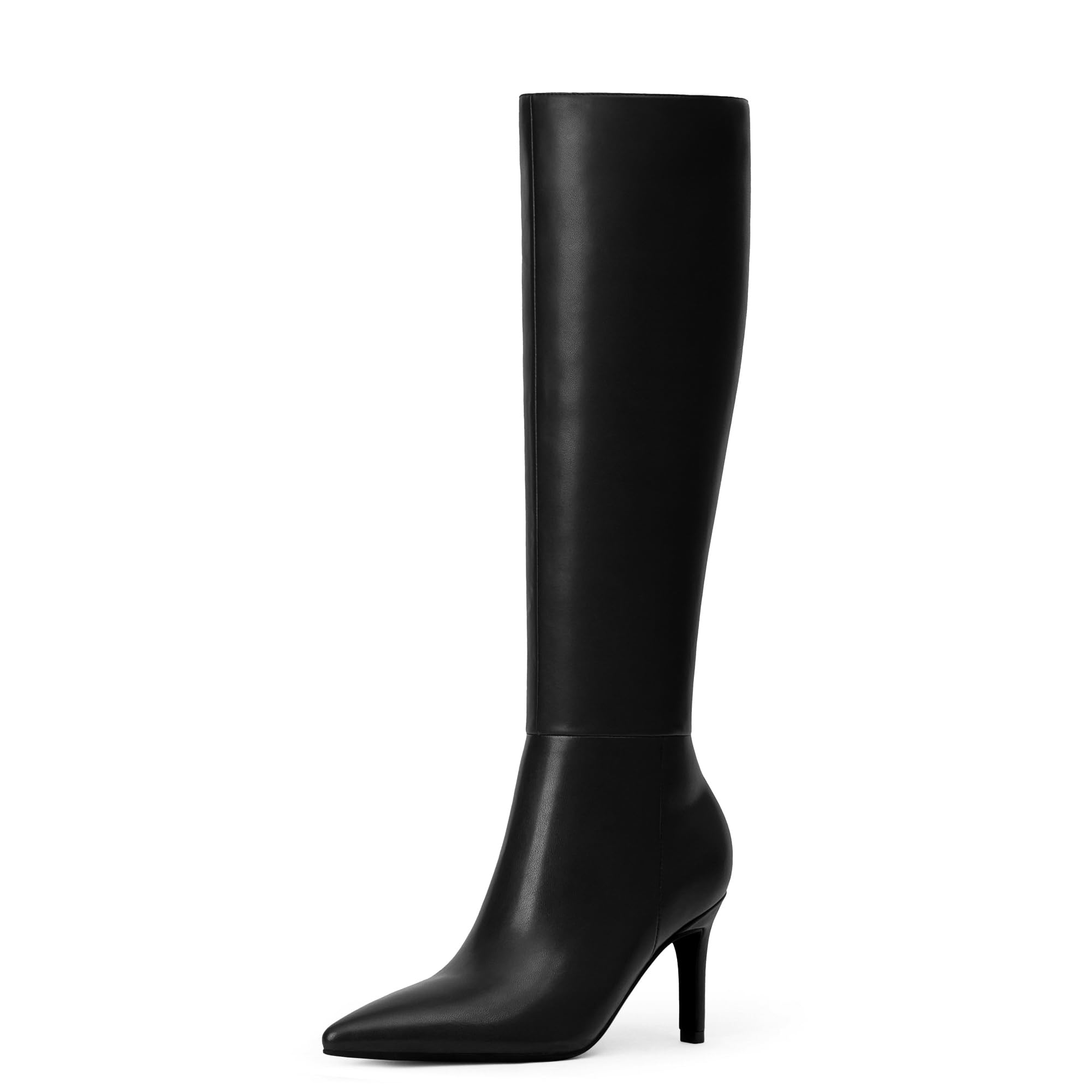 Modatope Knee High Boots Women Pointed Toe Tall Boots Stiletto High Heel Long Boots Side Zipper Dress Fashion Boots Shoes