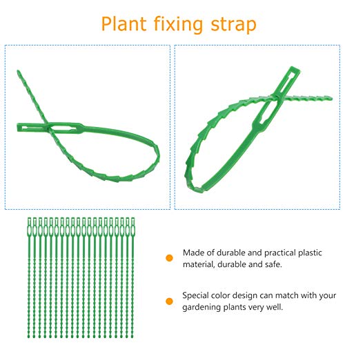 UPKOCH 90pcs Greenhouse Plant Clip Cable Ties Vegetable Plant Vine Support Clamps Flower Growing Climbing Ties Garden Vine Fixed Clamps