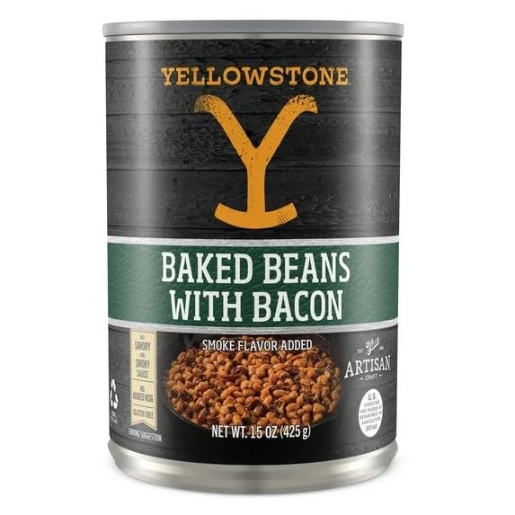 Yellowstone Baked Beans with Bacon 15 oz. (Pack of 6)