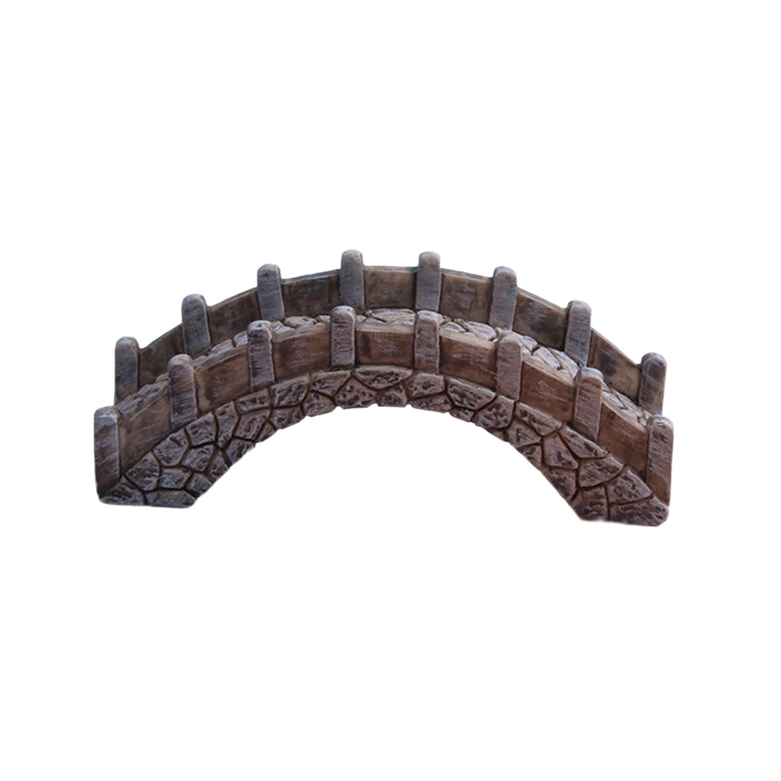 CALANDIS® Miniature Arch Bridge Figurine Decorative Resin DIY Rockery Bonsai Sculpture with Railings | Figurines | Home Dacor-picture-26