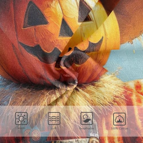 ODAWA Scarecrow Pumpkins Autumn Soft Underwear Briefs Tagless 2T Boys Underwear Briefs3