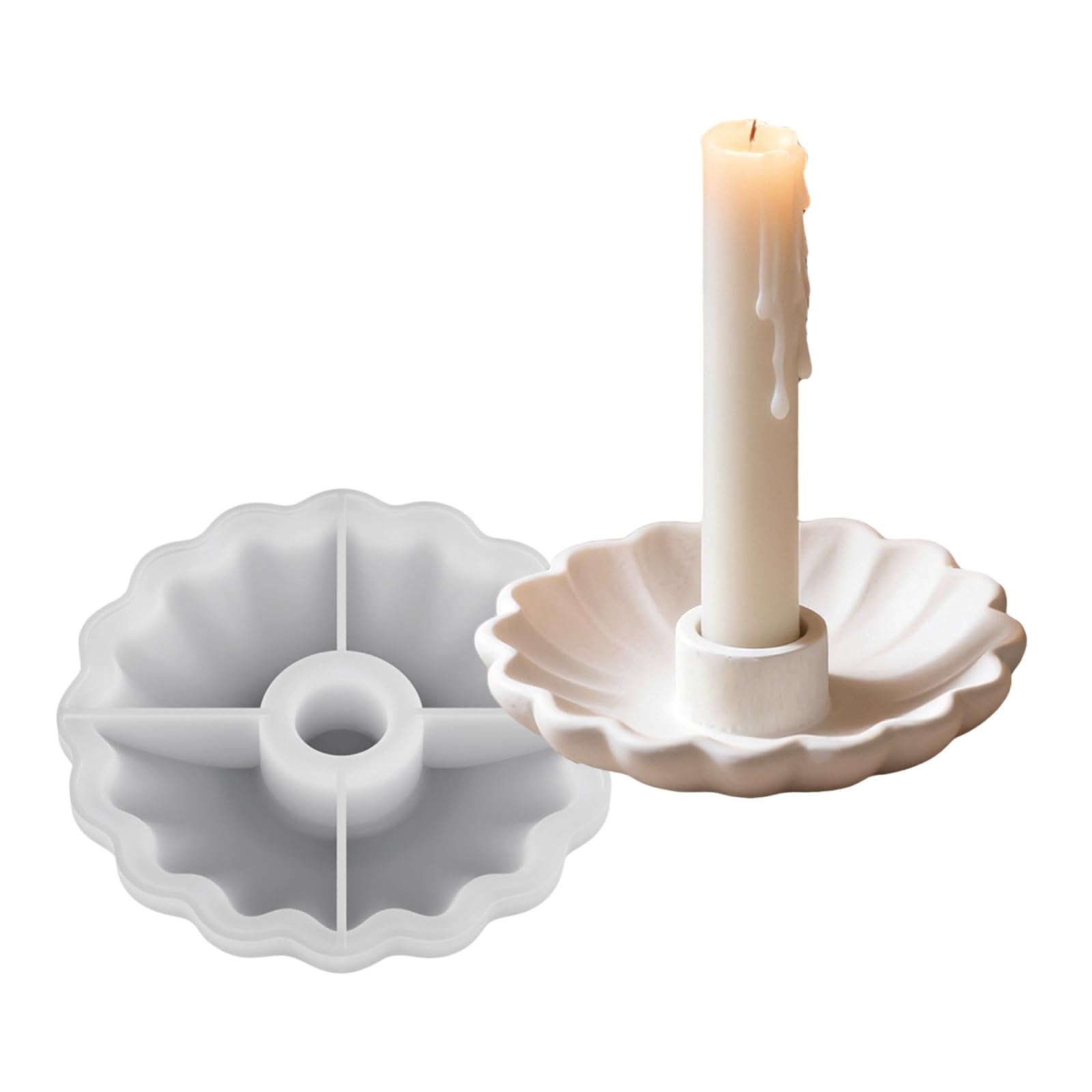 Whoasyst Waved Bowl Shape Holders Craft of Flexible Silicone for and Home Decoration Waved Shaped Making