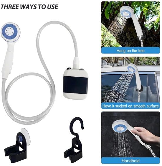 Frilla Doccia Esterna Portatile 2200 mAh, Doccia da Campeggio per Escursionismo, Zaino in Spalla, Viaggi, Spiaggia, Animali Domestici, Doccia Portatile da Campeggio | HYDROPORT