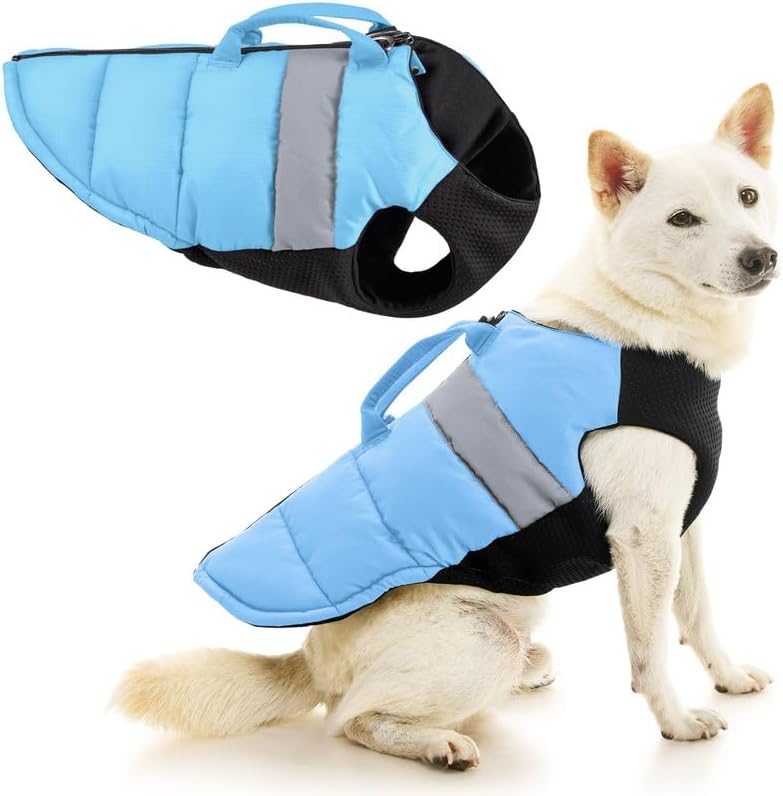 Gooby Padded Vest Lift Dog Harness - Blue, Small