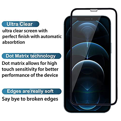 Image of DD SON Premium curved HD Edge to Edge Tempered Glass for iPhone 12 Pro Max (6.7 Inch) (Pack of 1)
