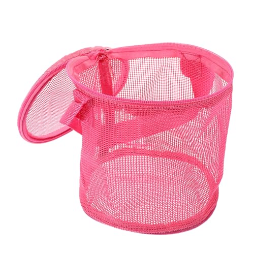 Kisangel Large Capacity Mesh Beach Bag for Portable Mesh Storage Pouch for Swim Gear Towels and Camping Essentials Lightweight and Outdoor Organizer for Beach Swimming Boating Random Color