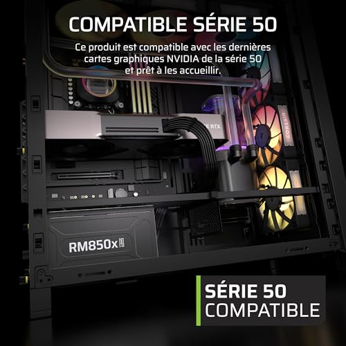 Corsair ATX 80+ Gold RM850x Shift - vue 3