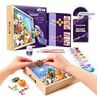 OKTO Joy DIY 3D Painting, 21x21cm Air Dry Clay Kit - Ideal Crafts for Adults and Kids, Perfect for Creative Art Projects and Home Décor