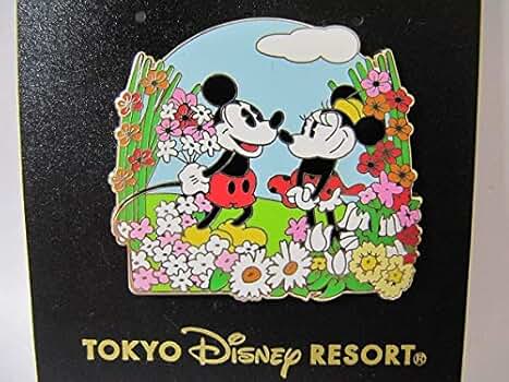 Disney 心技体 ピンズ ピンバッジ 額縁 リトグラフ ミッキー ミニー Amazon.co.jp: ディズニーランド 限定 ミッキー ミニー 春 花畑