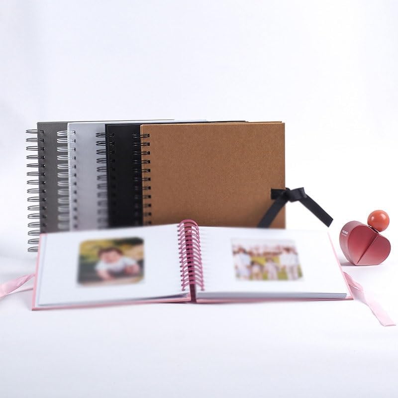 Travel Growth Commemorative Book ﻿ DIY Handmade Photo Album Coil Photo Album Travel Graduation Yearbook Applicable to photos, receipts, star cards, etc(D)