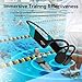 Retekess TT120 Swimming Headphone Receiver, Bone Conduction Headphones for Swimming, IP68 Waterproof, 120M, Underwater Communicator System for Real-time Coaching