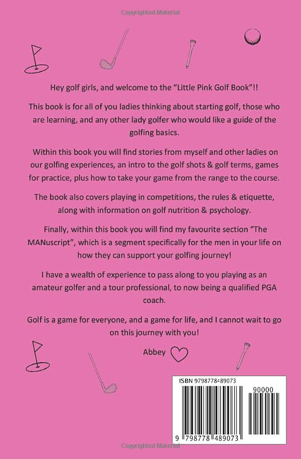 Miniatura 2 de Little Pink Golf Book Rule #1 - Never listen to men )