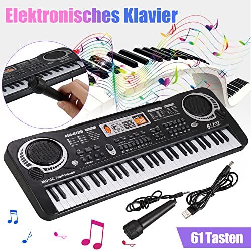 Clavier de piano pour enfants, clavier électronique multifonction à 61 touches, piano électronique portable avec câble… - Les Beatles, Paul McCartney, John Lennon, RIngo Starr, George Harrison Clavier de piano pour enfants, clavier électronique multifonction à 61 touches, piano électronique portable avec câble… – Image 4