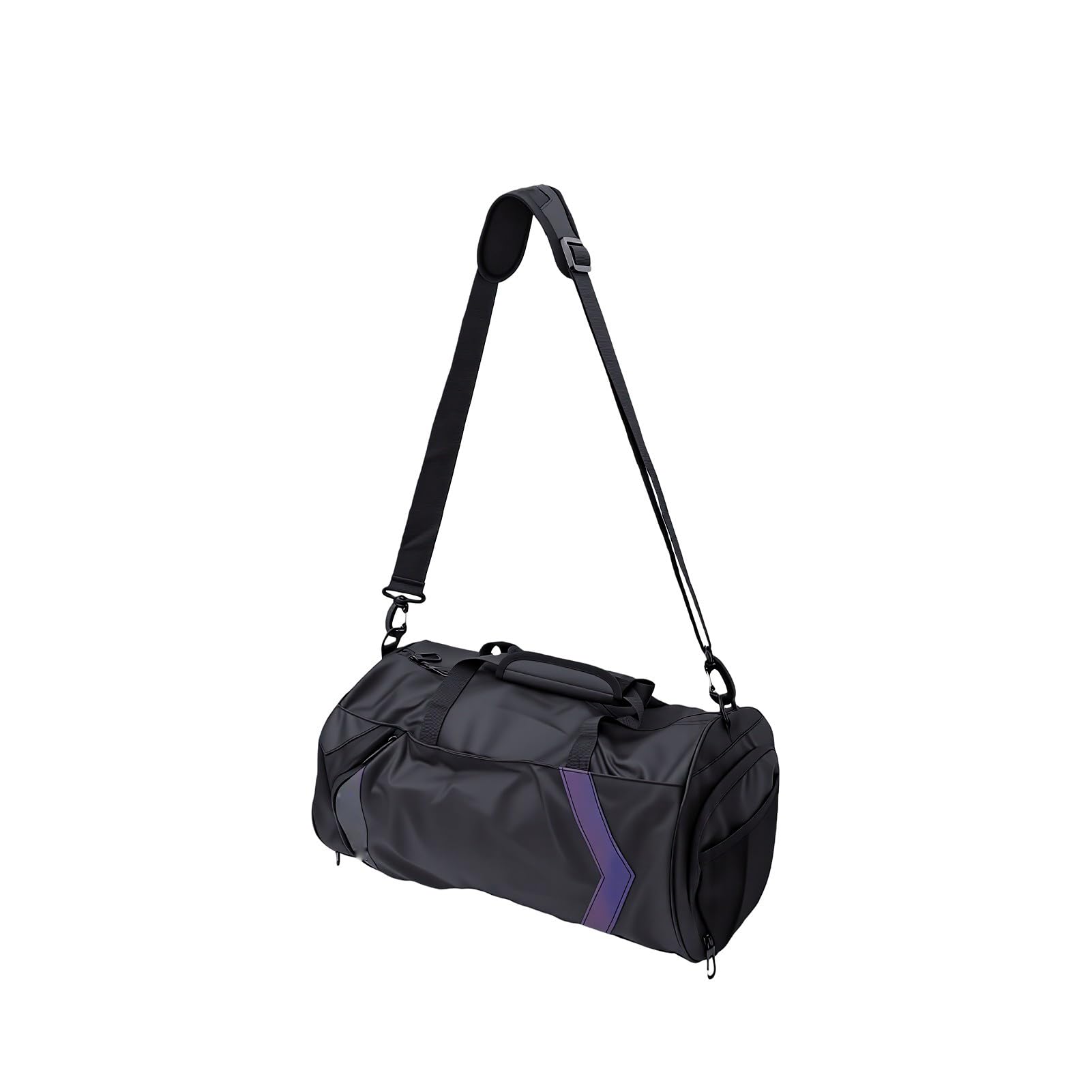 Bolsa Gimnasio Compartimento Zapatos y Bolsillo Lateral (Black)