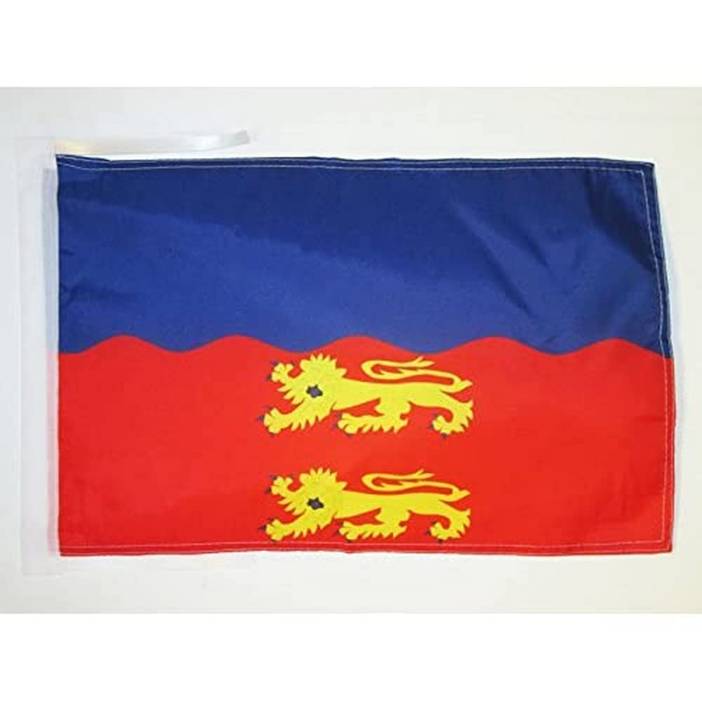 AZ FLAG - Calvados Flag - 18'' x 12'' - 100% Polyester French department - France Small Banner with Two Cords - Fade Resistant - Vivid Colors - 18x12 in - 45x30 Cm