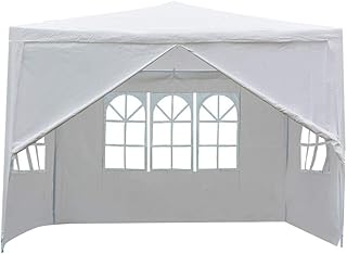Del Gazebo Del Giardino Tenda Da Matrimonio Tenda Da Festa Impermeabile Padiglione Resistente Con Pannelli Laterali Per Sport All'Aria Aperta Tessuto In Acciaio + Pe, Tenda Della Tenda Foranea