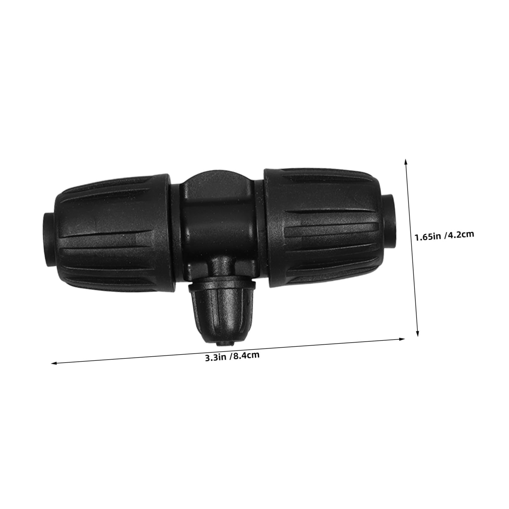 YARNOW Raccordi a T per Irrigazione a Goccia, Connettori per Tubo 1/2"-1/4", Struttura di Bloccaggio Sicura in Pp, 30 Pezzi per Giardino