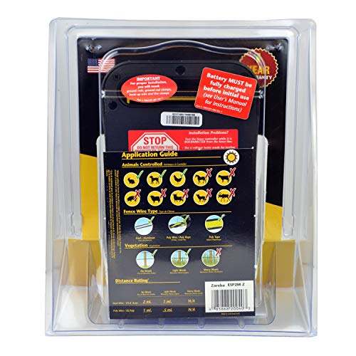 image for Zareba ESP2M-Z Solar Powered Low Impedance Electric Fence Charger - 2 