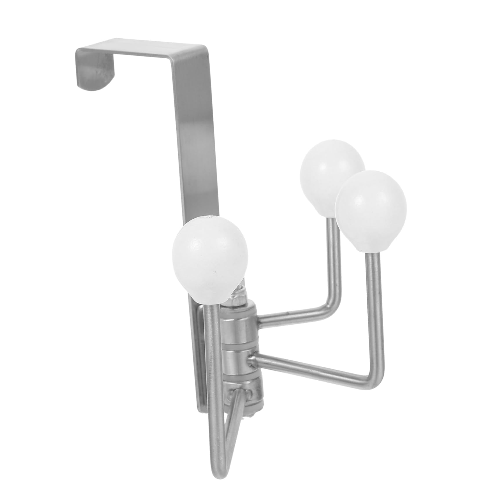 OUNONA Door Hook Towel Hooks Hangers Clothes Garment Brushed Clothing Drying Laundry Coat Hanger Bathroom Hook Heavy-Duty Over Door Hanger Over Door Organizer Rack Stainless Steel