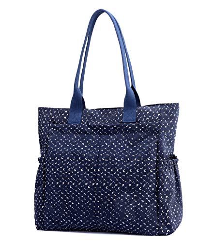 Nylon-Water-Resistant-Multi-Pockets-Large-Lightweight-Tote-Bag-Shoulder-Bag-Waterproof-Handbags