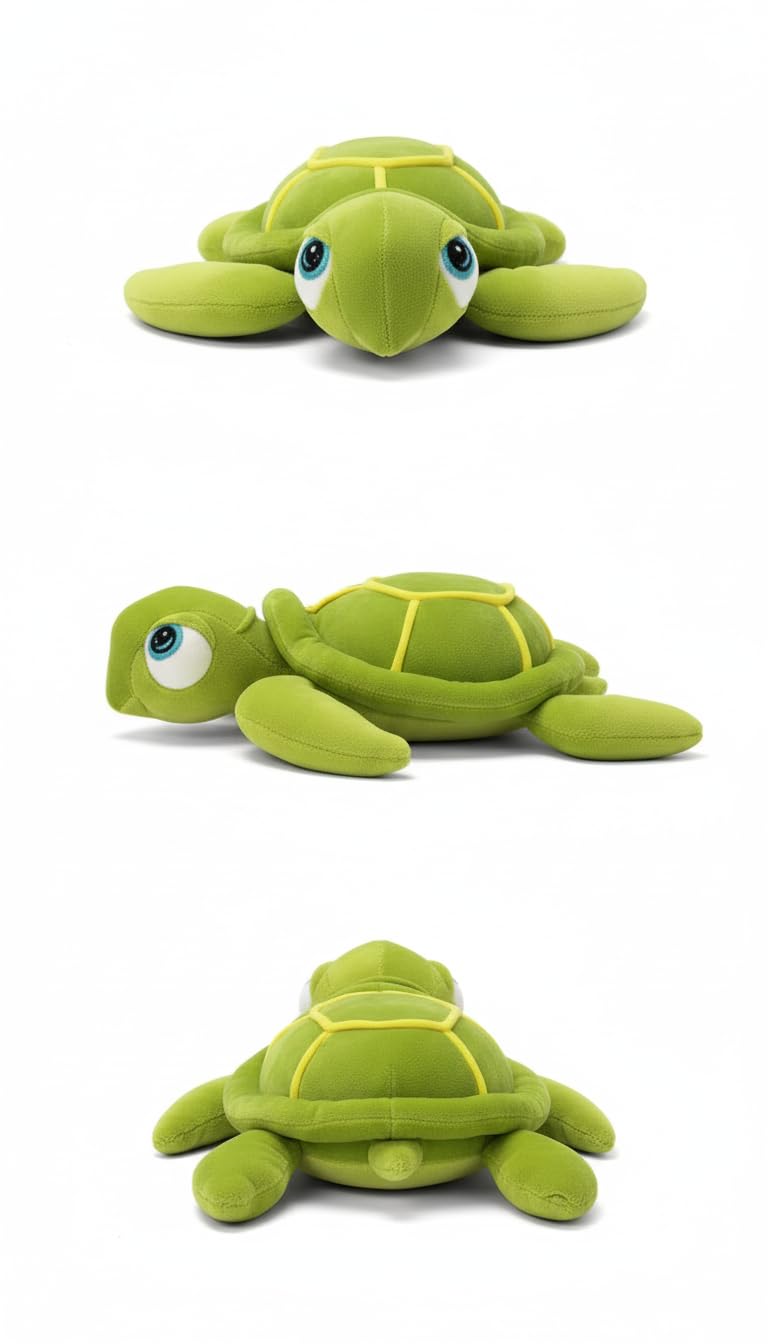 Shakti Toys | Turtle Soft Toy for Kids – Cute Plush Turtle Teddy, Ultra Soft & Cuddly Stuffed Animal for Boys & Girls, Green-image-3