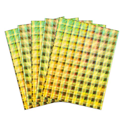 Papier cartonné holographique doré Hygloss 5 feuilles pour loisirs créatifs