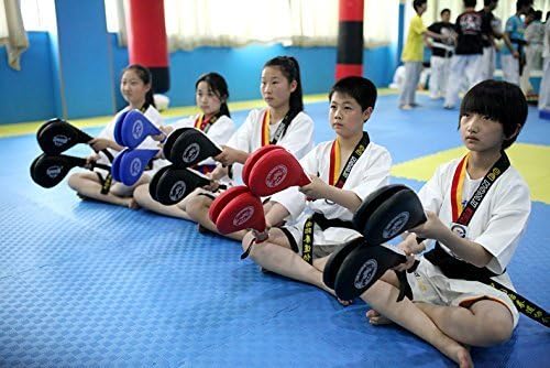 Miniatura 8 de Yosoo Paquete de 2 almohadillas duraderas para Taekwondo, para entrenamiento de kickboxing para Tae Kwon Do Karate (azul)