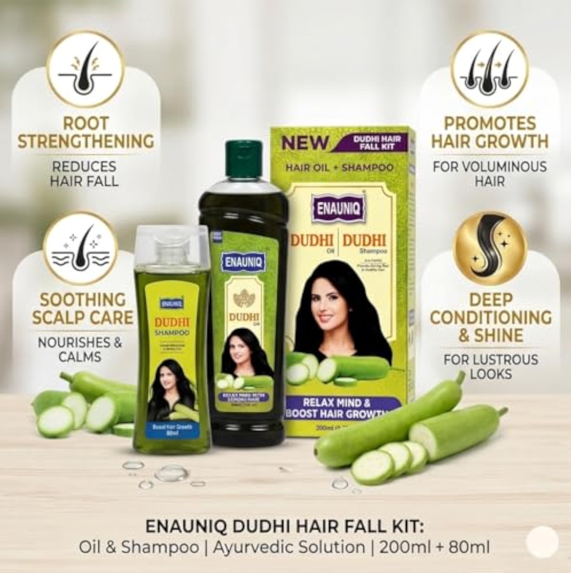 Dudhi Hair Oil for Hair Fall Control, Herbal Formula
