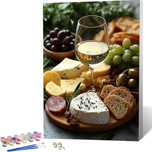 Paint by Numbers �t���[�c �������G �� �y�C���g�o�C�i���o�[, ��l�p�����h��G�L�����o�X�N���t�g �u���V�ƃA�N�����G�̋�� �z�[�� �I�t�B�X����, �����ւ̃M�t�g 70x95 cm -zjn2604Z5