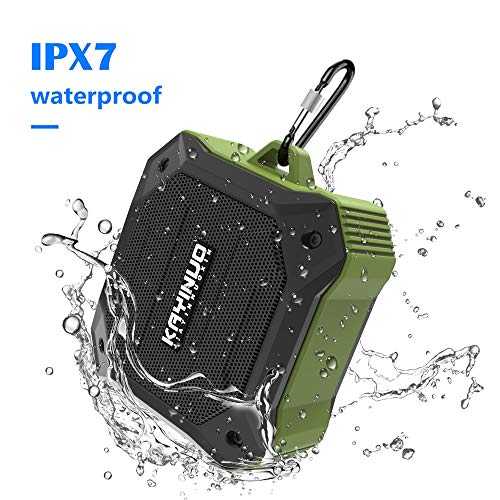 Shower Speaker - Kayinuo IPX7 Waterproof Bluetooth Speaker, Portable Bluetooth Speaker with Enhanced